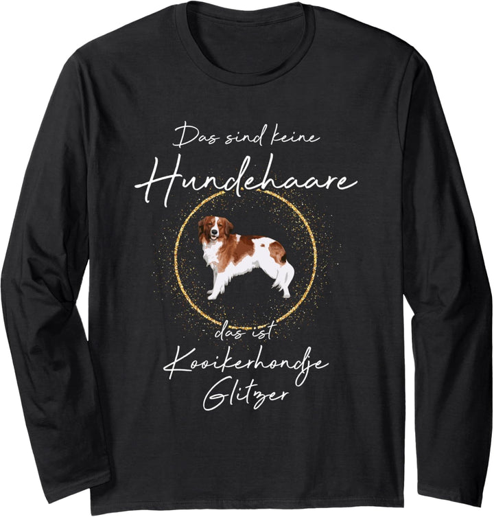 Das ist Kooikerhondje Glitzer Hund Hunde Hundemama Pfote Langarmshirt
