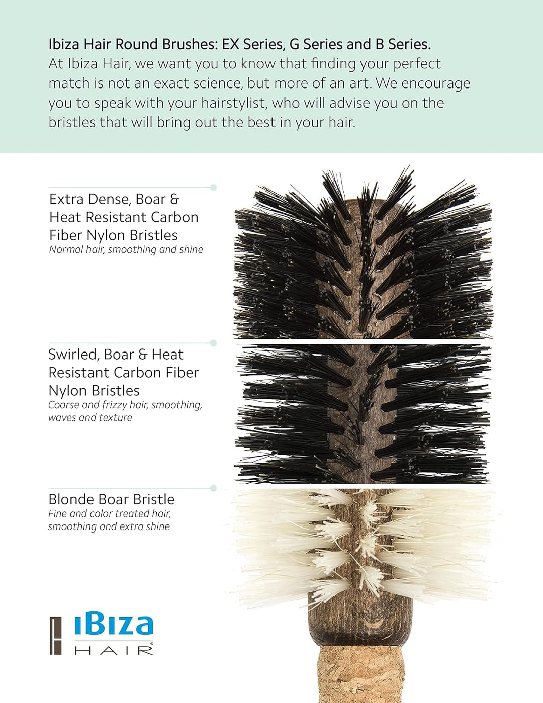 Ibiza Hair G Series Brush, G5 by Ibiza Hair