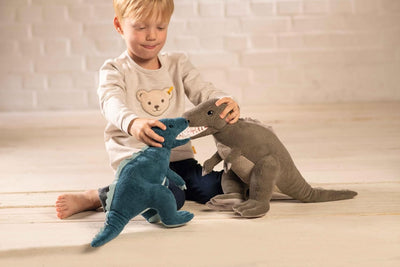 Steiff 067129 Thaisen T-Rex Dino - 35 cm - Kuscheltier - Tuerkis