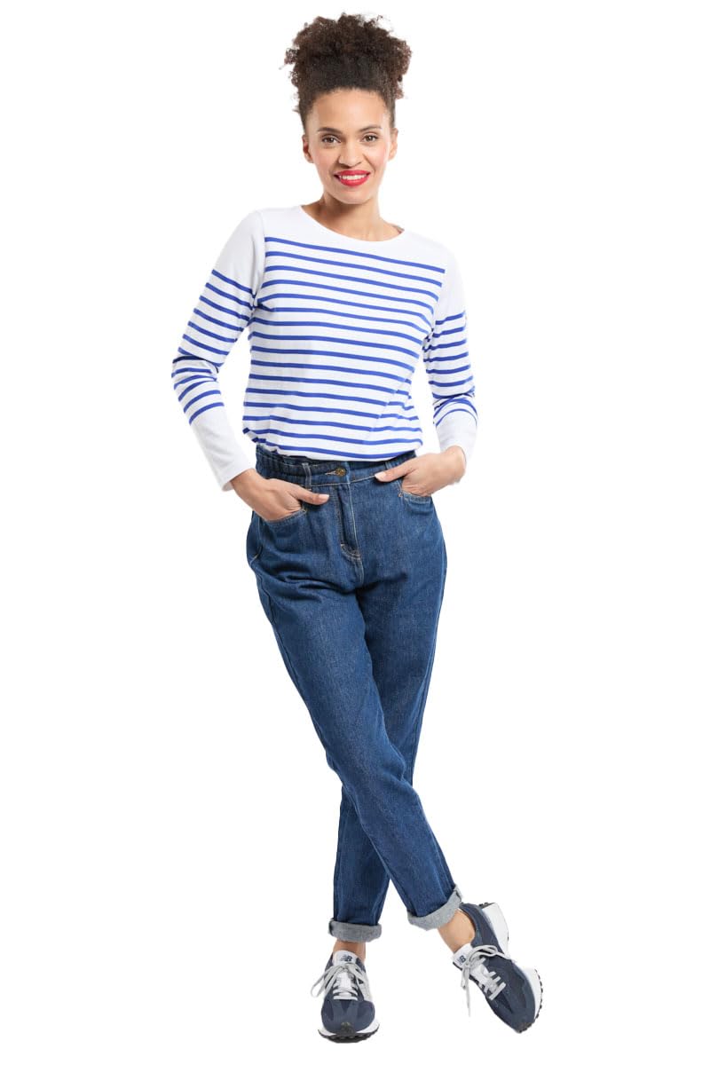 Armor Lux Damen 76838 Langarmshirt L Mehrfarbig (Blanc/Etoile Dw5), L Mehrfarbig (Blanc/Etoile Dw5)