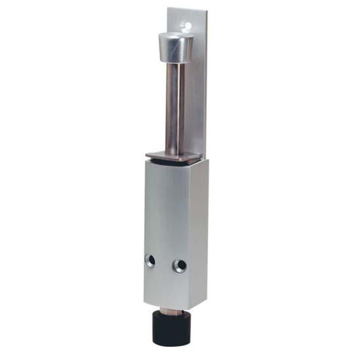 KWS Türfeststeller 1222 | Türstopper | Hub 60 mm | Aluminium silber | 1 Stück, Silber