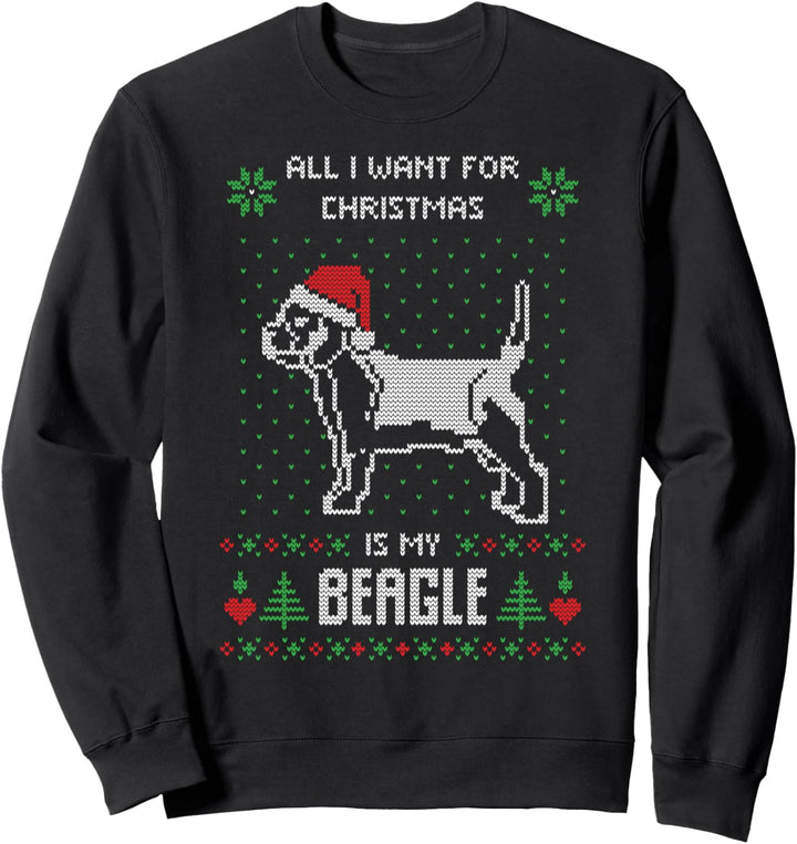 Ugly Christmas Sweater Beagle Hund Weihnachten Geschenk Sweatshirt