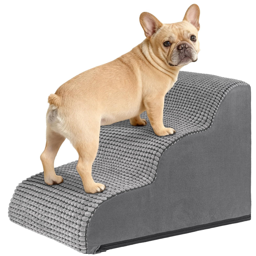 VSIWB Hundetreppe für Kleine Hunde 40 cm Hoch, Haustiertreppe für Bett und Sofa aus Hochdichtem Schw