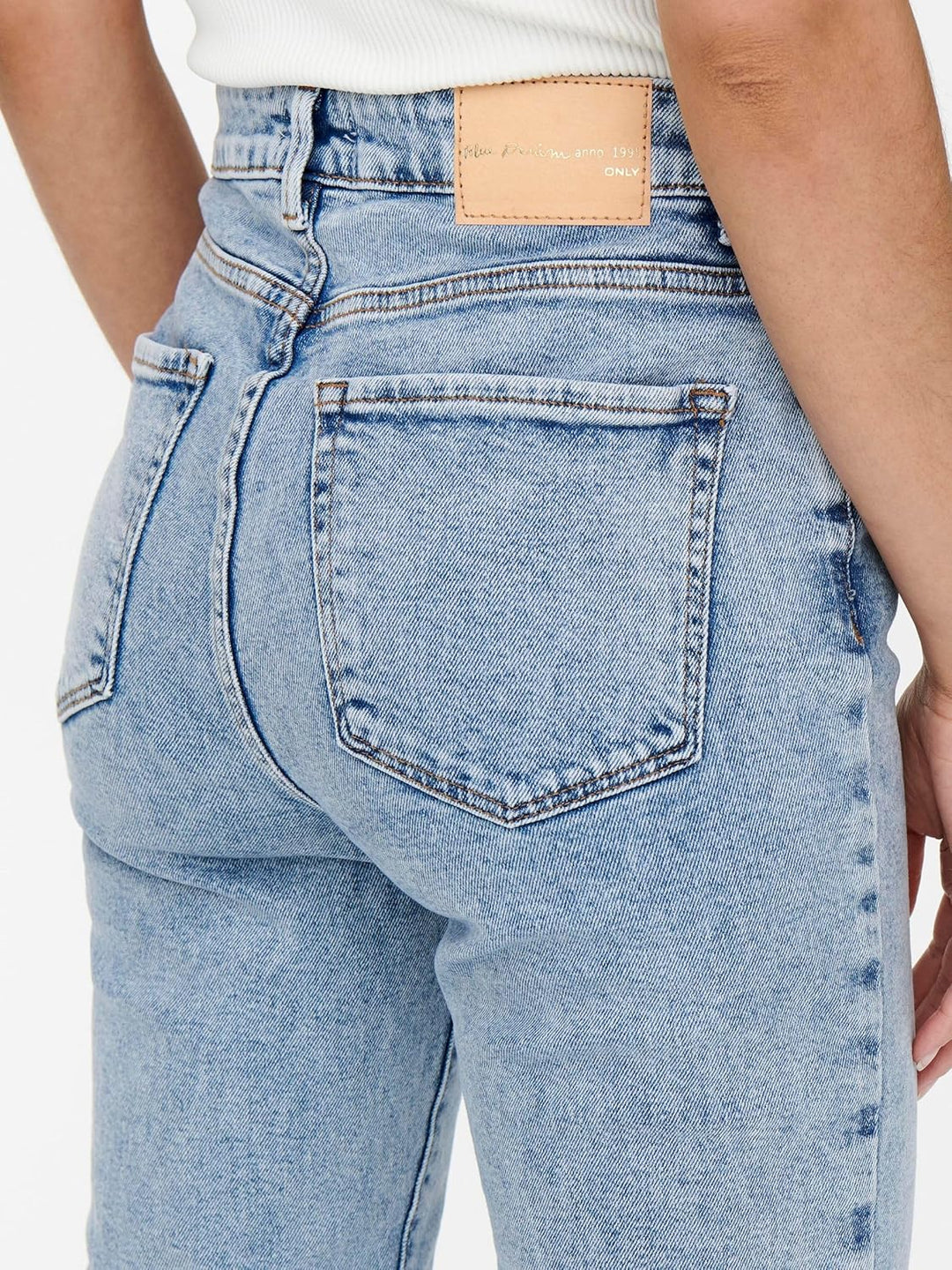 ONLY Damen Jeans 15259634 25W / 30L Light Blue Denim, 25W / 30L Light Blue Denim