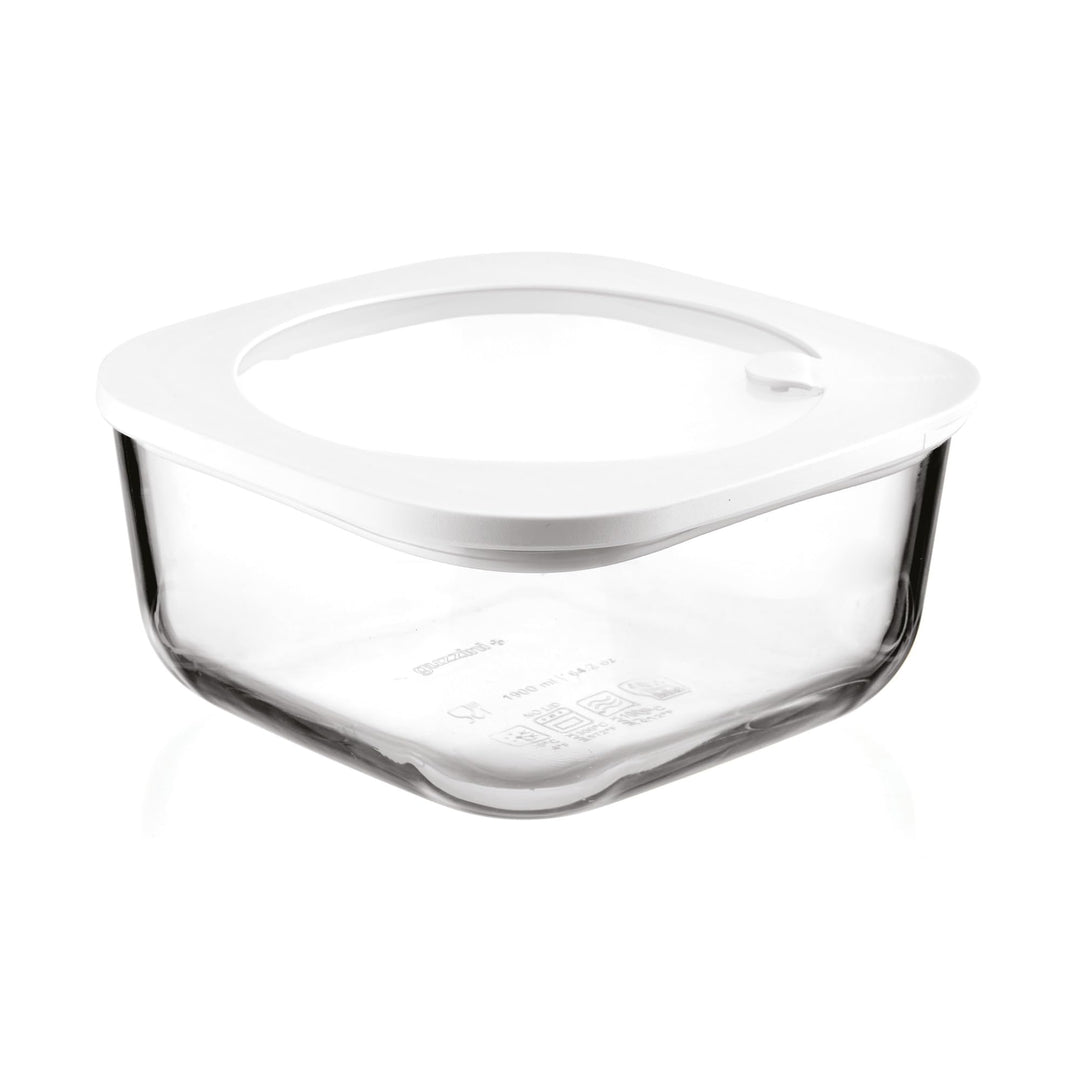 Guzzini - Kitchen Active Design, STORE&MORE GLASS, Dicht schliessender Glasbehälter für Kühlschrank/