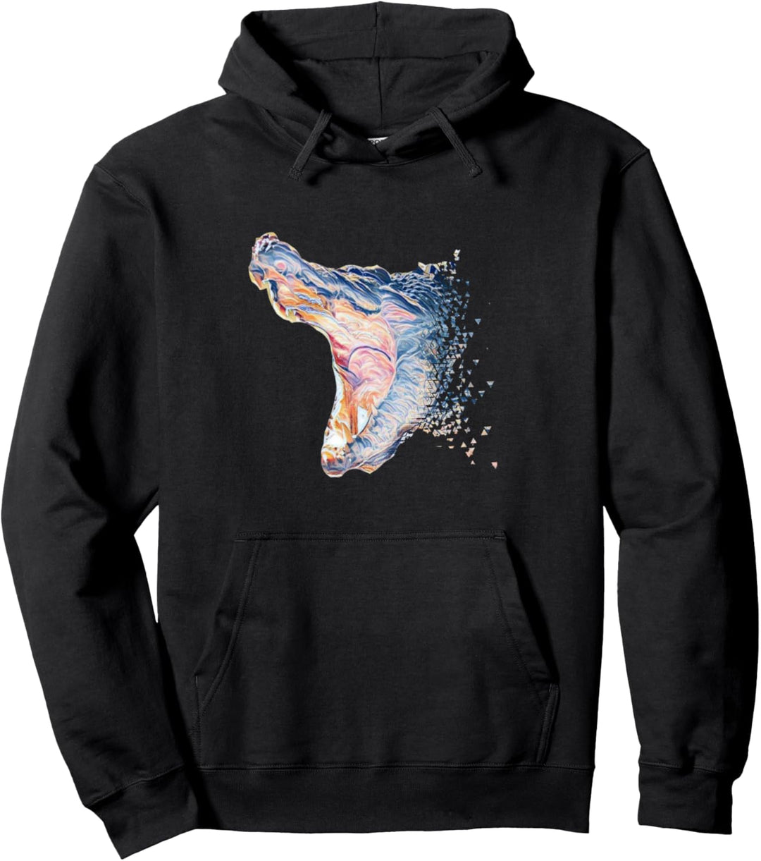 Krokodil Alligator Reptilien Echse Raubtiere Krokodile Pullover Hoodie