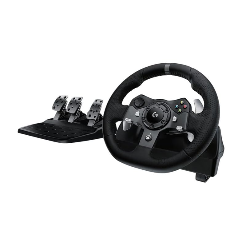 Logitech G G920 Driving Force Gaming Rennlenkrad, Zweimotoriges Force Feedback, 900° Lenkbereich, Ra
