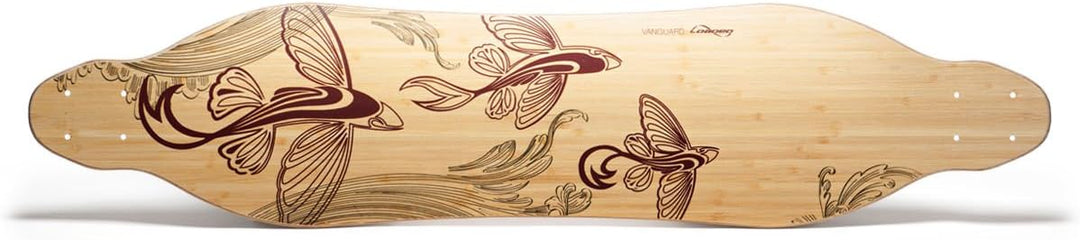 Loaded Boards Vanguard Bamboo Longboard Skateboard Deck Flex 4 (55 - 77+ kg / 120 - 170+ lbs.), Flex