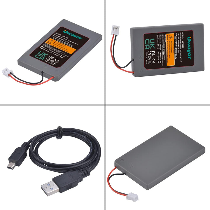 Uwayor LIP1359 Akku für PS3 Controller Akku PS3 Ersatz Akku 1800mAh für Sony Playstation 3 und Duals