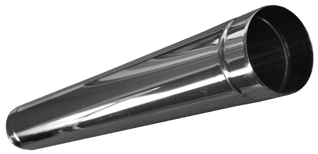 Rohr, Edelstahl EW, Länge 1,0 m, Durchmesser 130 mm Schornstein Sanierung Rauchrohr Ofenrohr Abgasro