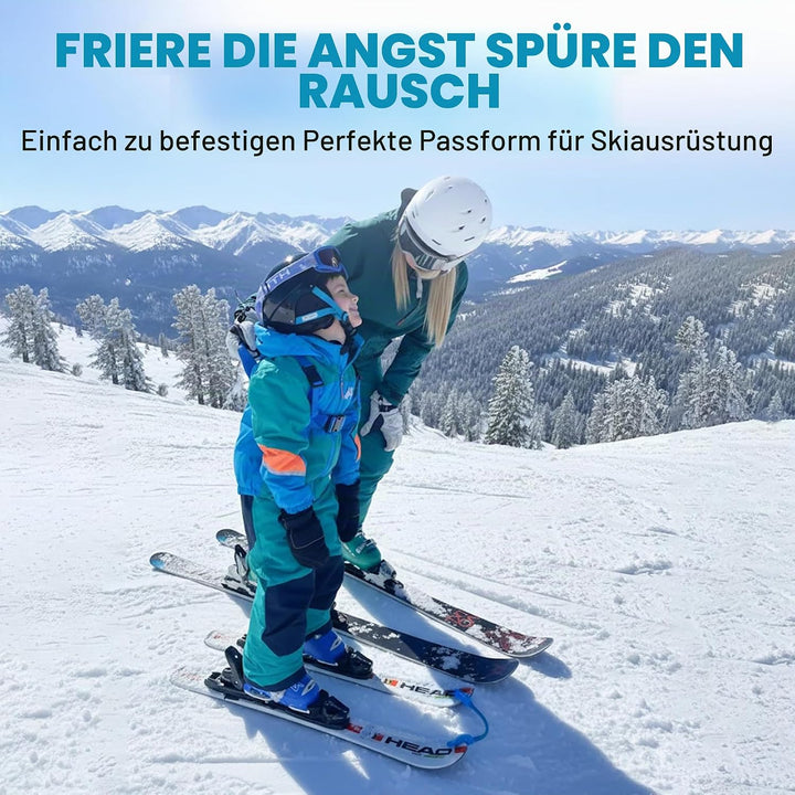 Wedgease - Ski Tip Connector - Teach Kids to Ski - Ski Trainer by Launch Pad Türkis, Türkis