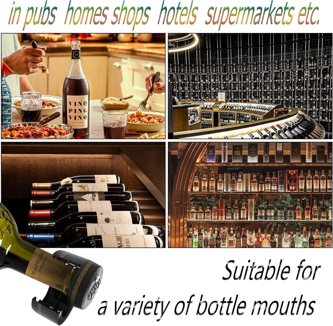 YACSEJAO 2 Stück Weinflaschen-Kombinationsschloss Gin Flasche Rotweinflaschenschloss Wein Digitales
