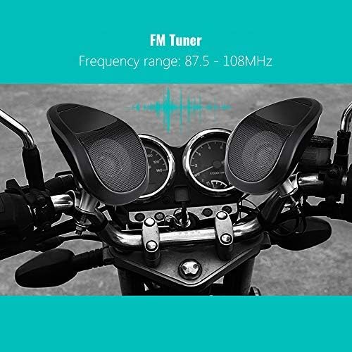 MASO Motorrad Audio Lautsprecher Motorrad Bluetooth Wireless MP3 Musik Player Wasserdichtes FM Radio