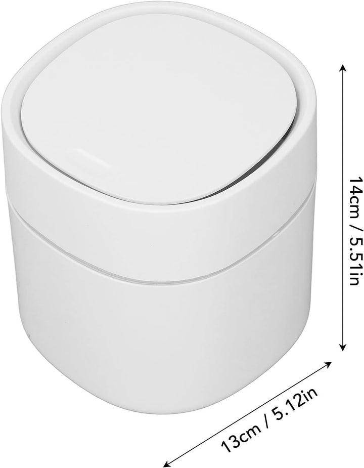 TOPINCN Mülleimer Papierkorb Mini Desktop Mülleimer Reinigungsdose mit Deckel Schuttaufbewahrung Kle