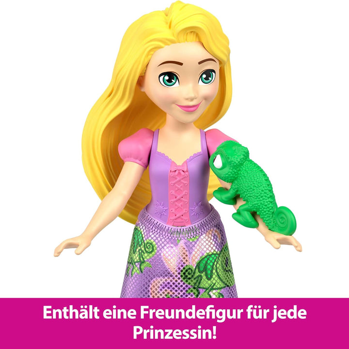 Mattel Disney Princess und Freunde Set mit 5 beweglichen kleinen Puppen mit abnehmbaren Röcken oder