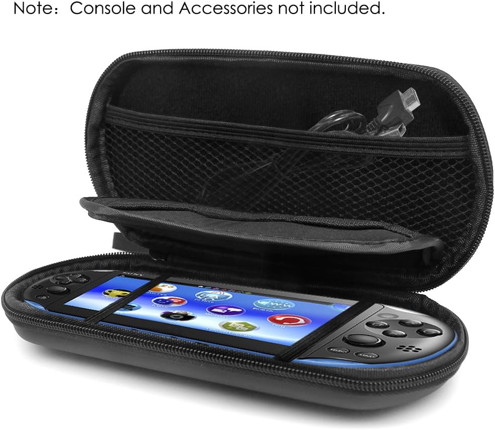 Schutzhülle für Sony PlayStation Vita2000 mit Displayschutzfolien, AFUNTA 2Stück gehärtetes Glas für