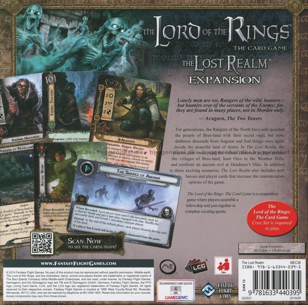 Lord of the Rings Lcg - the Lost Realm Adventure Pack 5. Deluxe Expansion Deluxe-Erweiterung: Das ve