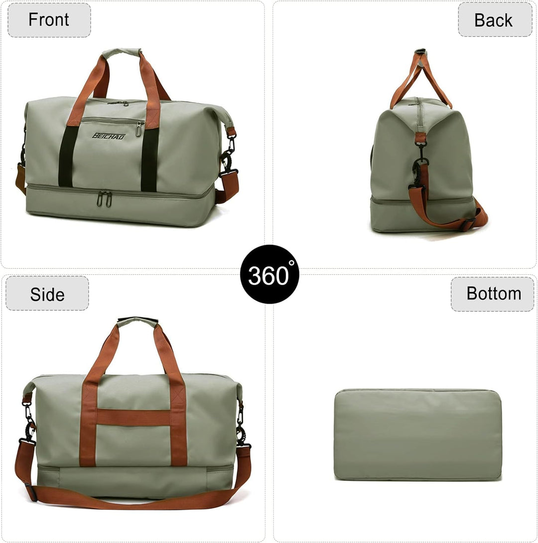 FANDARE Reisetaschen Handgepäck Duffel Tasche Sporttasche Übernachtung Sporttasche Tote Handtasche D