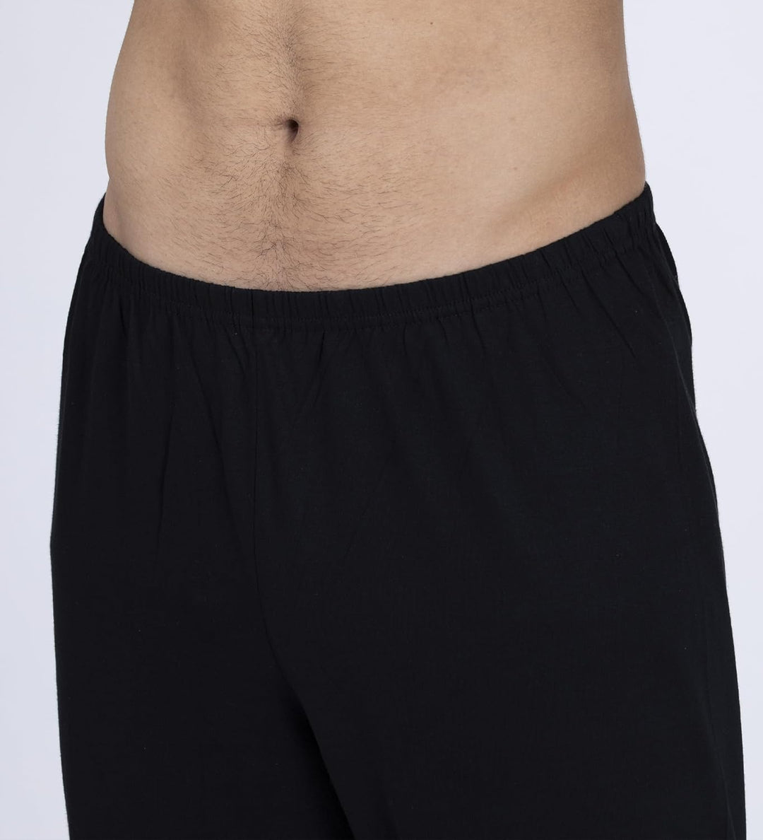 Moonline - Herren Schlafanzug lang aus 100% Baumwolle mit V-Ausschnitt und Streifen-Design M Blau, M
