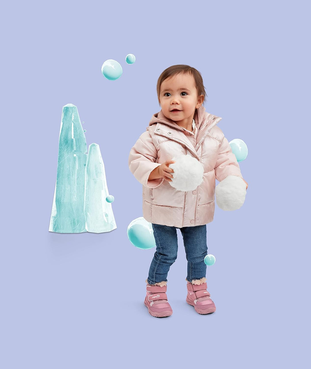 Superfit Mädchen Glacier Warm Gefütterte Gore-tex Schneestiefel 21 EU Weit Rosa 5500, 21 EU Weit Ros