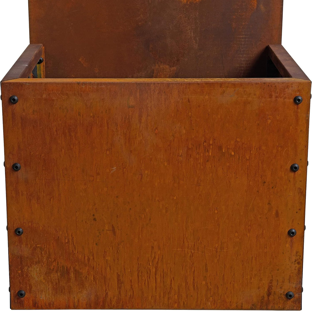 ESTEXO Sichtschutzelement Sichtschutz Edelrost 150 cm Sichtschutzwand Gartendekoration Zaun Rost Met