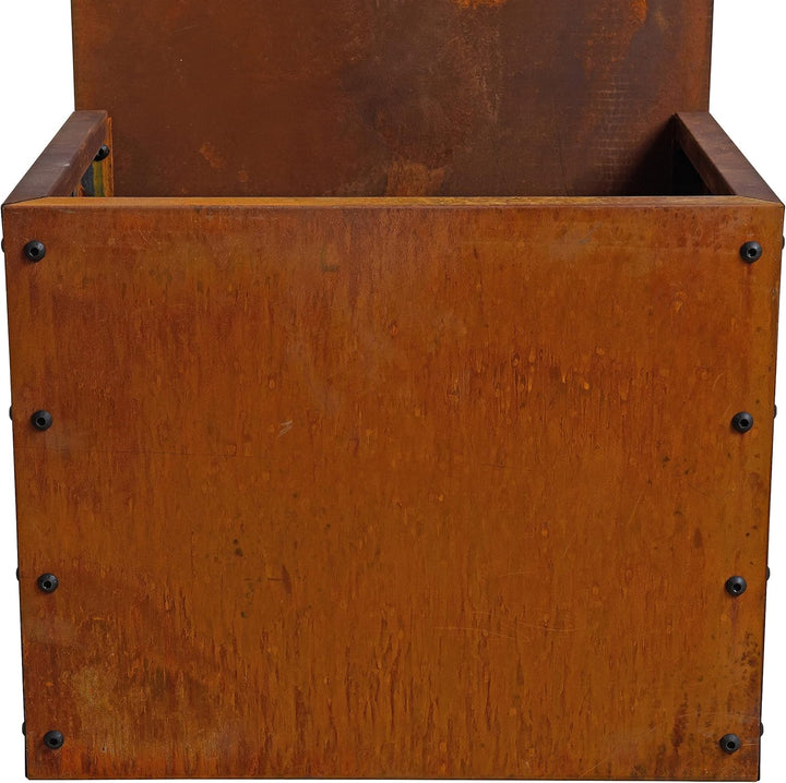 ESTEXO Sichtschutzelement Sichtschutz Edelrost 150 cm Sichtschutzwand Gartendekoration Zaun Rost Met