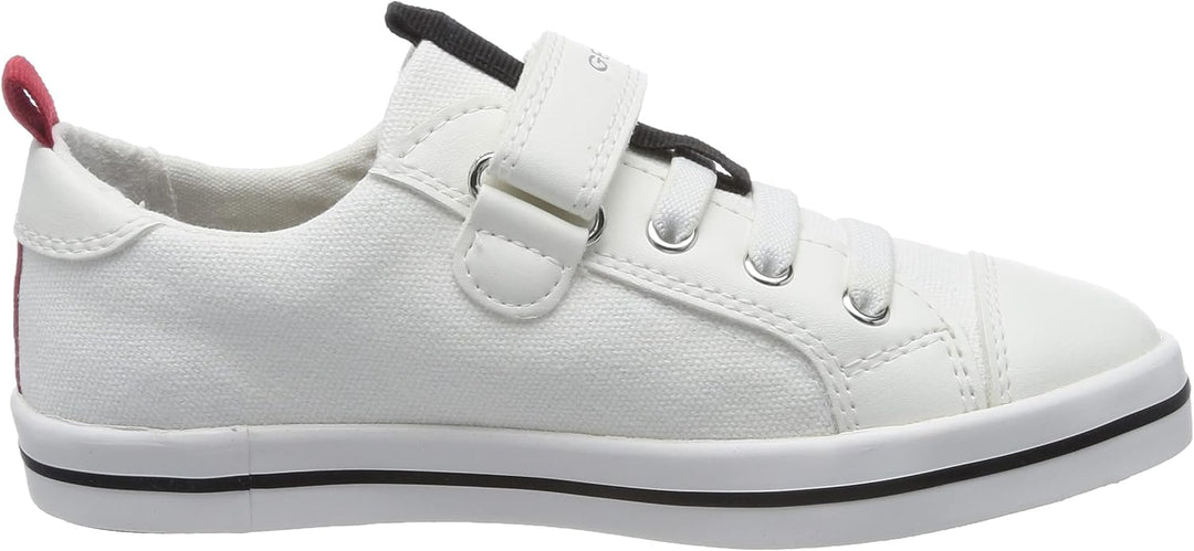 Geox Mädchen Jr Ciak Girl Sneaker 34 EU Weiss, 34 EU Weiss