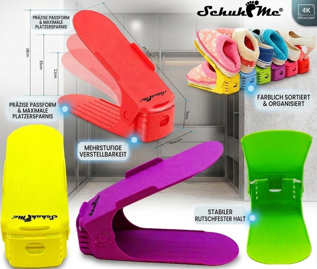 5 x Verstellbarer Profi Schuhstapler Schuhorganizer Schuhhalter – Magic Shoe Rack Organizer - Sparse