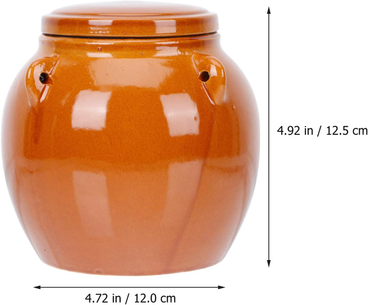Happyyami 1stk Kimchiglas Aus Keramik Glasbehälter Gärgefässe Aus Keramik Keramischer Luftdichter De