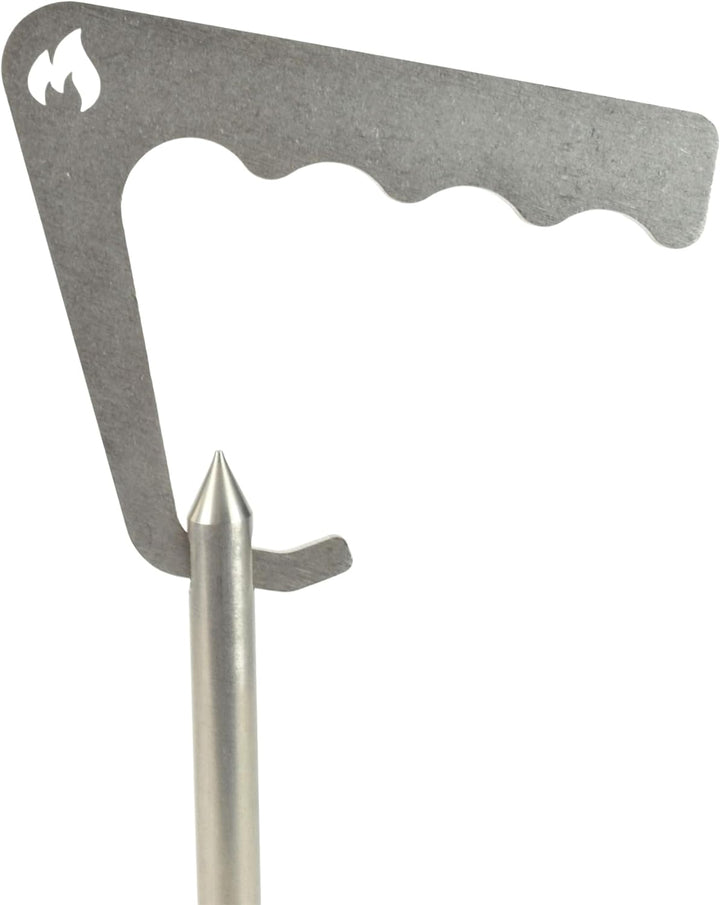 Grillrost.com Das Original Edelstahl Spiessturm mit Wanne - für Grill Smoker und Backofen