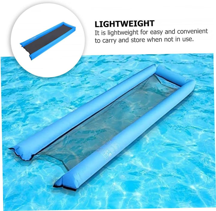 Toddmomy Aufblasbare Schwimmende Liegefläche Wasserhängematte für Pool und Strand Faltbare Luftmatra