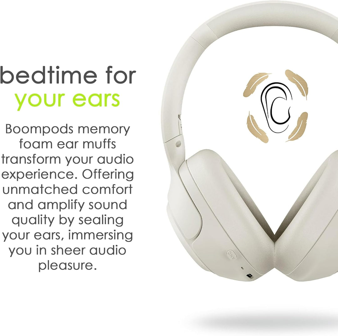 Boompods Orbit ANC Over Ear Active Noise Cancelling Kopfhörer Leichte Kabellose Over-Ear Kopfhörer m