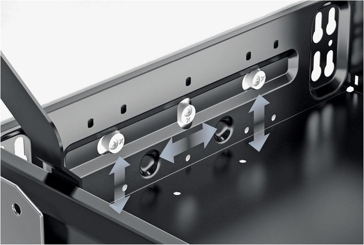 Hettich 41065 Systema TOP 2000 Container-Set SIL Sys, Vollauszug, ET 730, alu, Aluminium, Aluminium