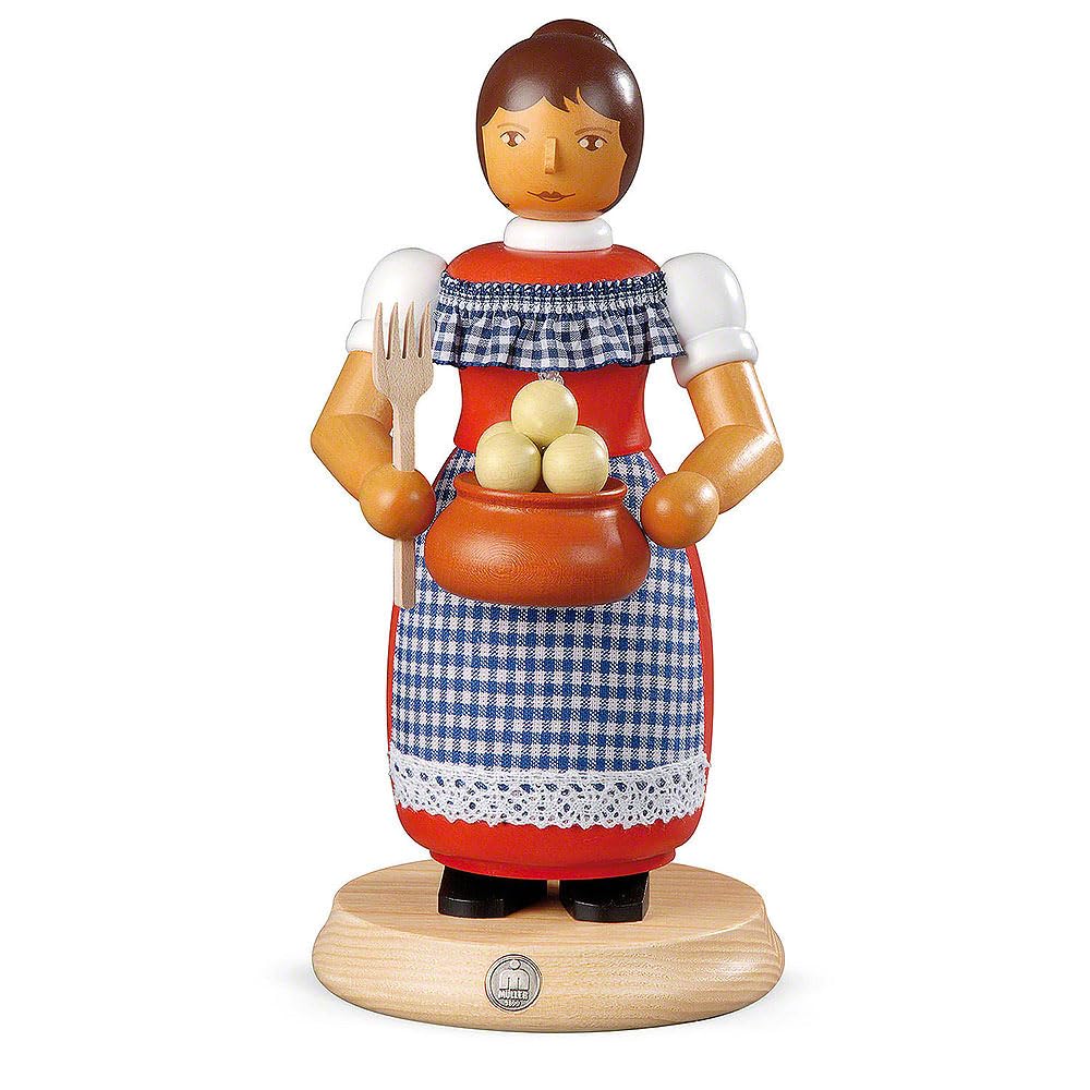 Müller Räuchermann Klossfrau 24cm Erzgebirge