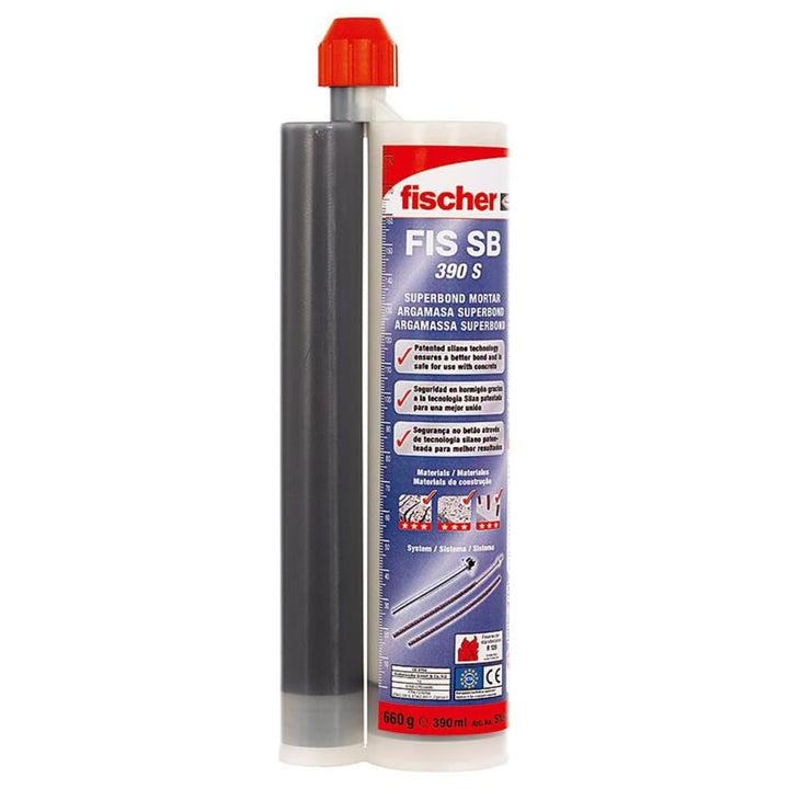 fischer Superbond-Mörtel FIS SB 390 S, universeller Injektionsmörtel, wetterfester Mörtel für den In