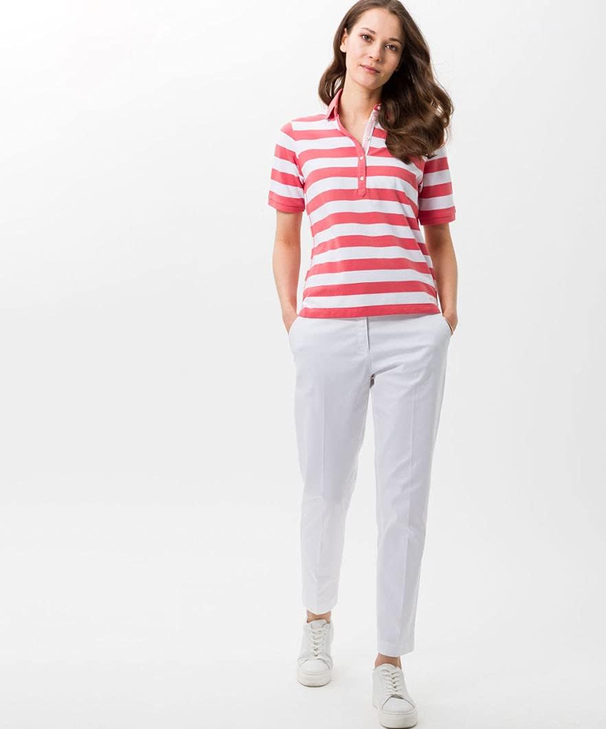 BRAX Damen Style Cleo Polohemd 34 Coral, 34 Coral