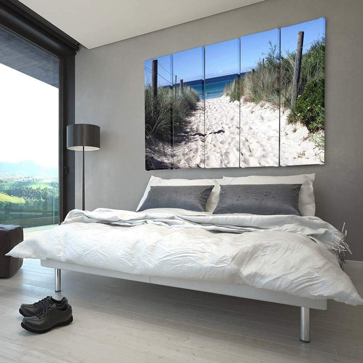 Feeby Bilder 5 Teile Düne 200x100 cm Typ C Wohnzimmer Schlafzimmer Büro Flur Küche Wandbilder Modern