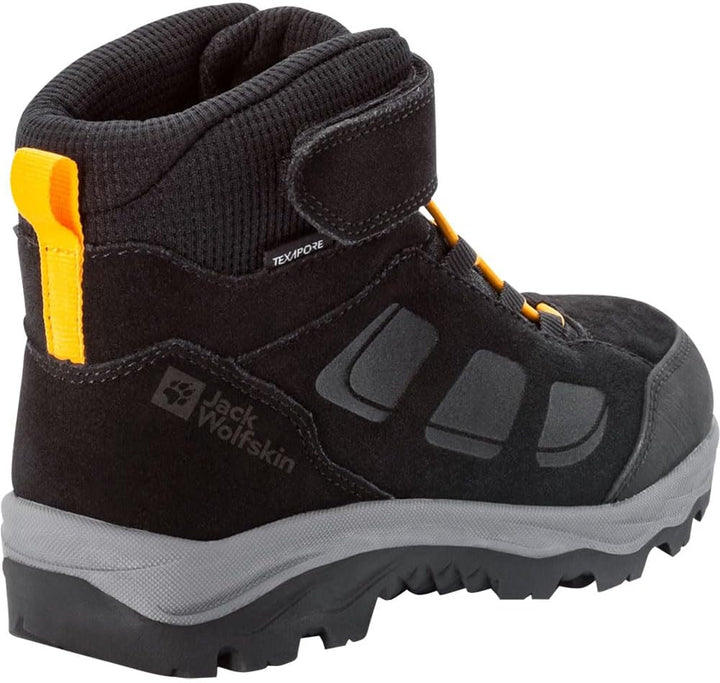 Jack Wolfskin Unisex Kinder Vojo Lt Texapore Mid K Outdoorschuhe 31 EU Black Burly Yellow Xt, 31 EU