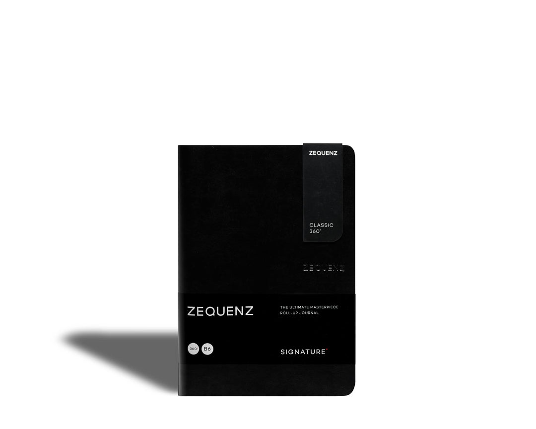 Zequenz Signature Classic 360 Notizbuch B6 Schwarz Blank