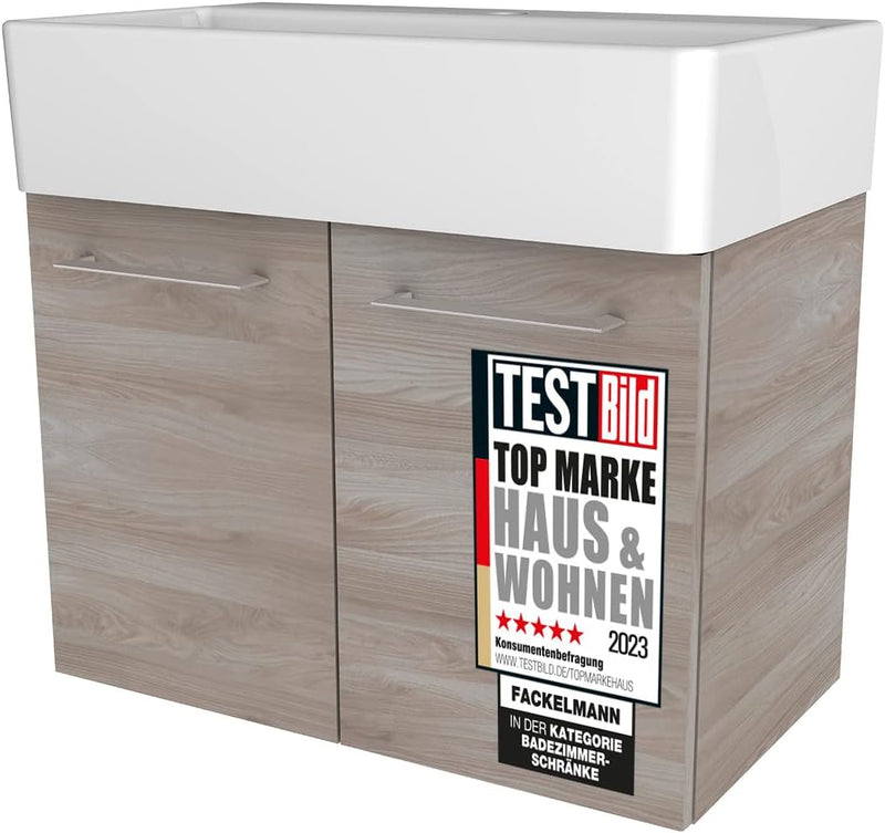 FACKELMANN Waschtischunterschrank Lima/Badschrank mit Soft-Close-System/Masse (B x H x T): ca. 59 x