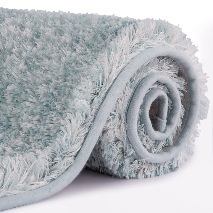 FCSDETAIL rutschfeste, Hochflor Badteppiche, Maschinenwaschbare Badematte, Badvorleger mit Wasserabs