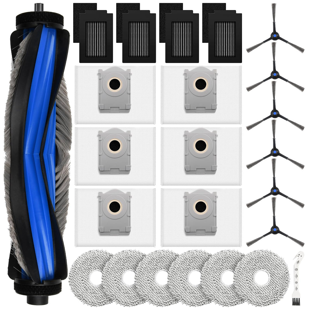 24 Stück Zubehör für Ecovacs Deebot T50 MAX PRO Omni/MAX PRO Omni Gen2 Saugroboter, Ersatzteile mit