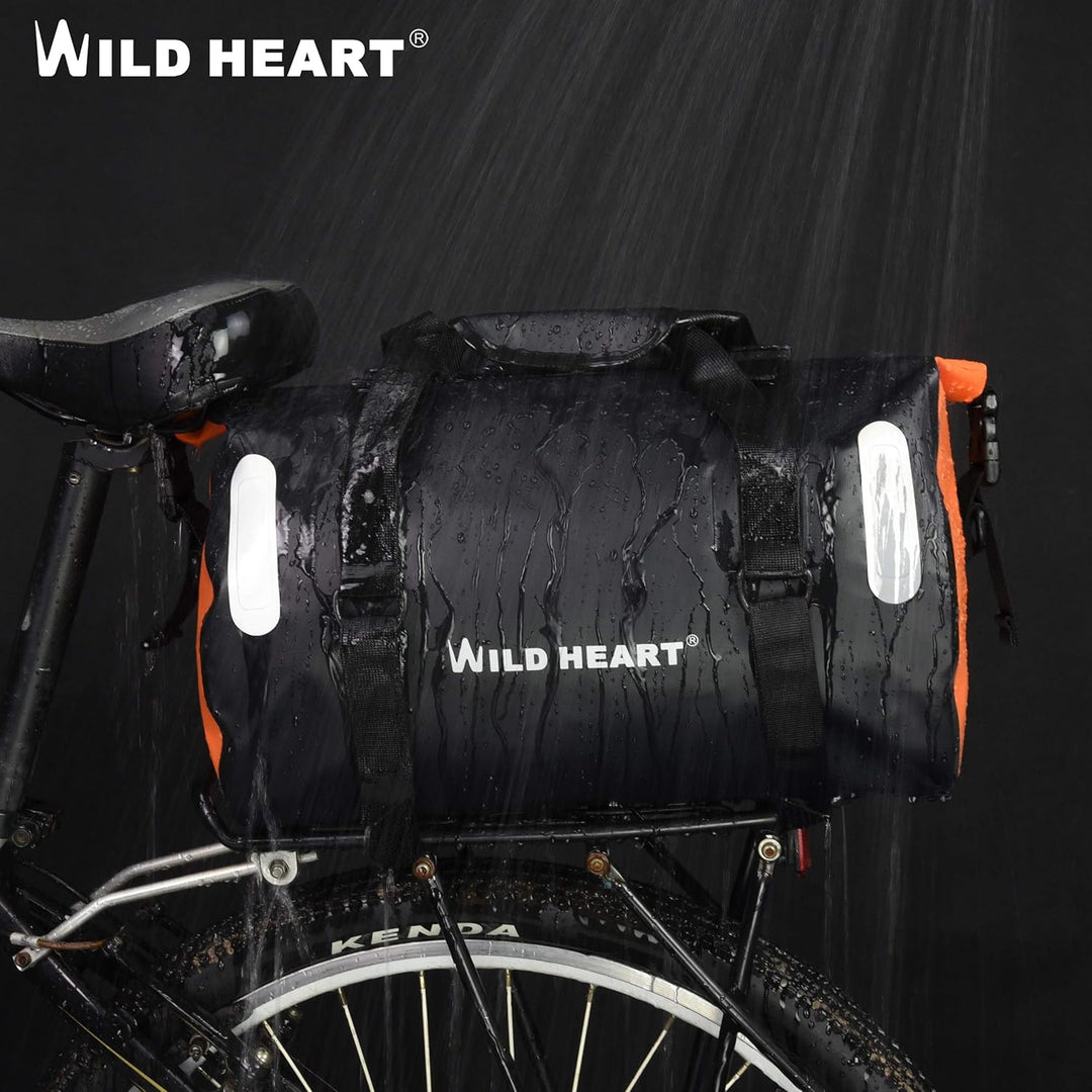 WILD HEART wasserdichte Fahrradtasche 18L mit Schweissnaht, Schultertasche, Rucksack, professionelle