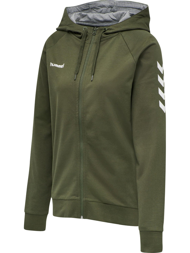 hummel Damen go Cotton Zip Hoodie Kapuzenpullover XS Grape Leaf, XS Grape Leaf