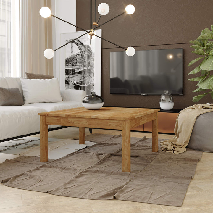 Krok Wood Couchtisch Tomas aus Massivholz (Eiche, 75 x 50 x 45 cm) 75 x 50 x 45 cm Eiche, 75 x 50 x