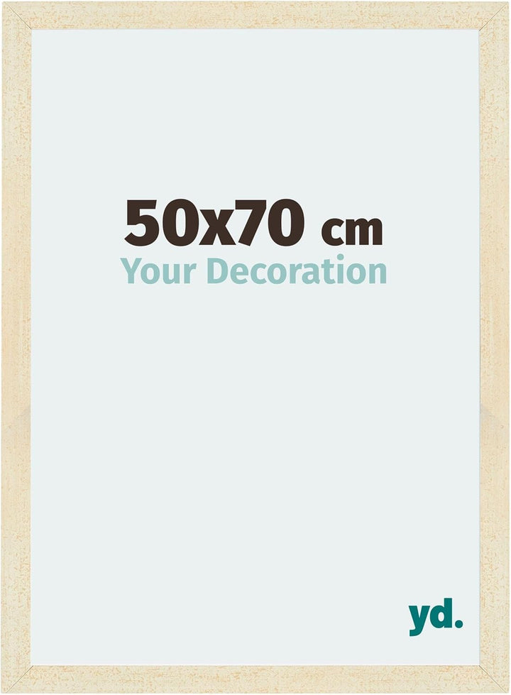 yd. Your Decoration - Bilderrahmen 50x70 cm - Bilderrahmen aus MDF mit Acrylglas - Antireflex - Ausg