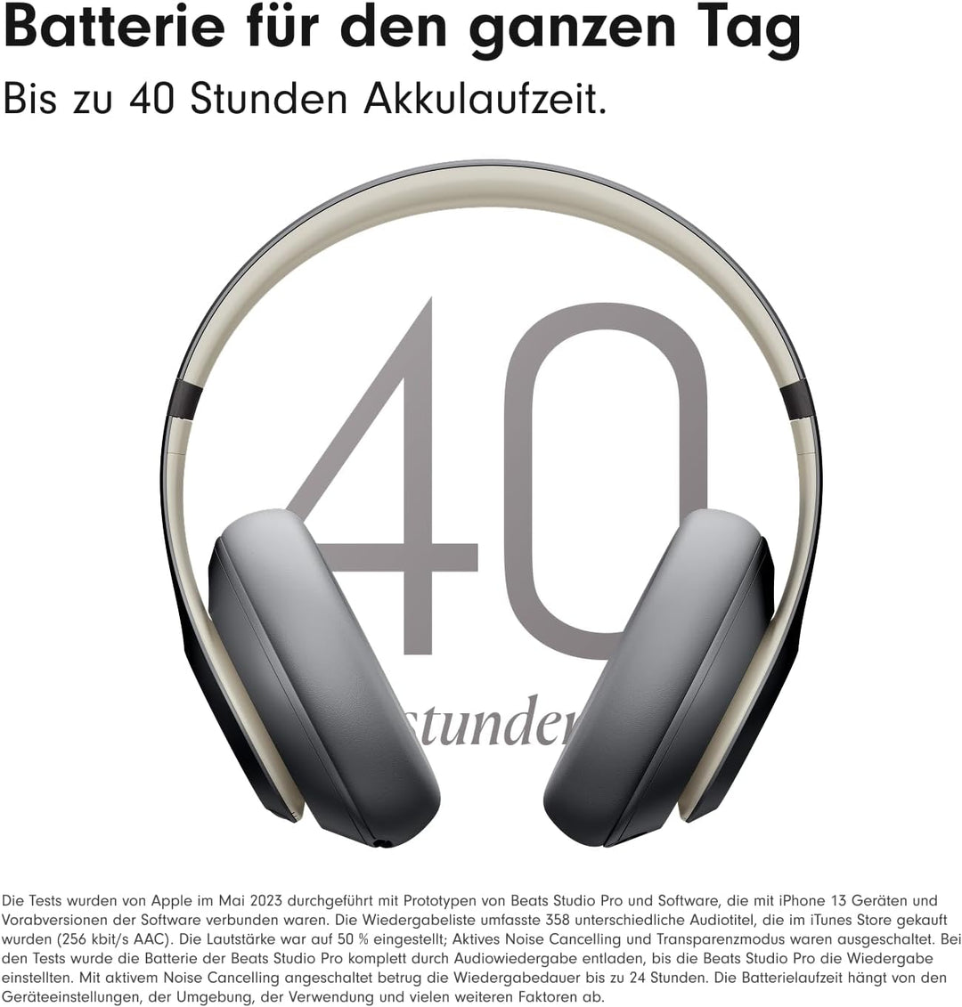 Beats Studio Pro – Komplett Kabellose Bluetooth Noise Cancelling Kopfhörer – Personalisiertes 3D Aud