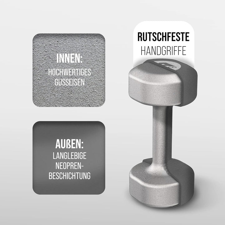 Apollo Hantel Set Kurzhantel | 2 Hanteln | 2er Hantelset | Gewichte für Krafttraining | Kurzhanteln