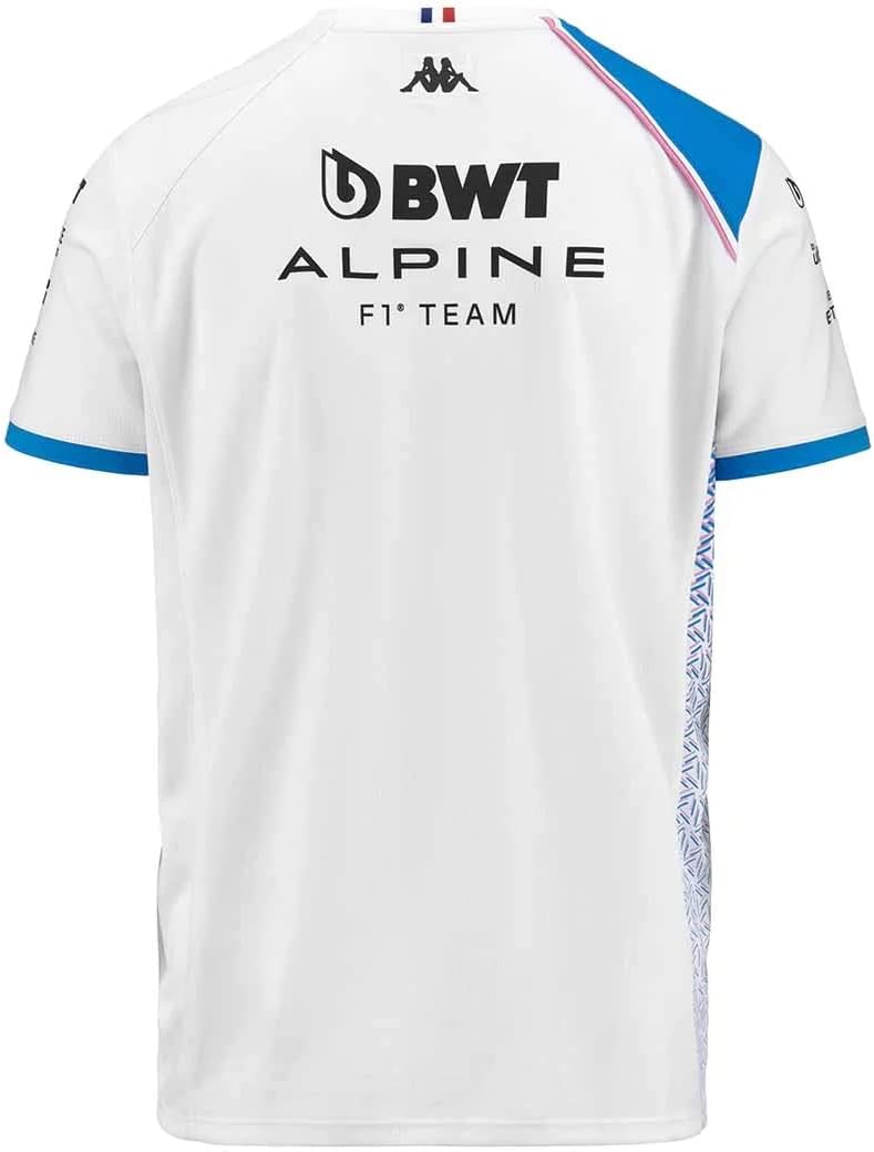 Kappa Herren Tshirt L Weiss / Blau, L Weiss / Blau