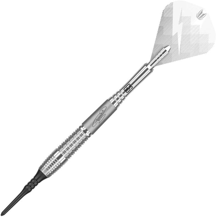 Target Darts Phil Taylor Power 9-Five Gen 6 95% Wolfram Softdarts-Set 18G Silber, 18G Silber